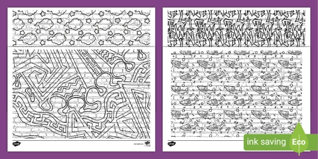 The ABC's of Graffiti Coloring Book: Learn the Alphabet For Kids