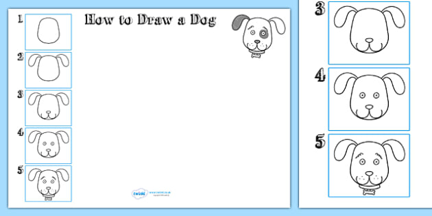 worksheet sheet fun Dog Draw animals, wet a drawing,  Worksheet How to play