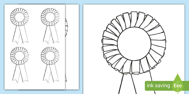A set of 10 BLANK rosettes choose your colour Free Postage 