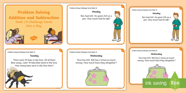 nrich addition and subtraction problem solving