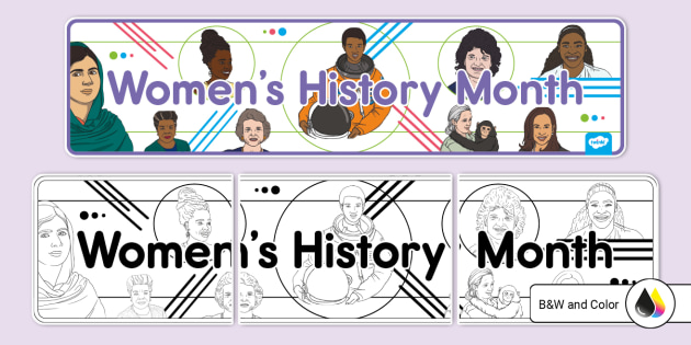 Women's History Month Banner (teacher made) - Twinkl