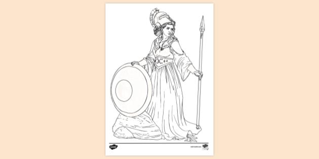 FREE! - Athena Colouring Page | Colouring Sheets