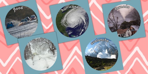 Extreme Weather Display Photo Cut Outs (teacher made)