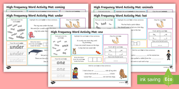 Next 200 High Frequency Words Bumper Activity Pack