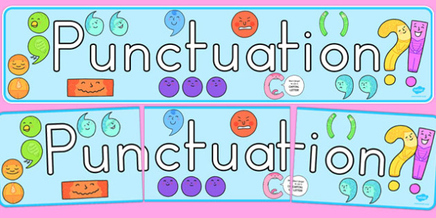 Punctuation Display Banner (teacher made)