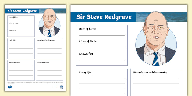 Biography Fact File Template • Twinkl.com.au