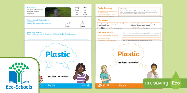 FREE! - Eco-Schools Plastic KS1 And KS2 Student Activities