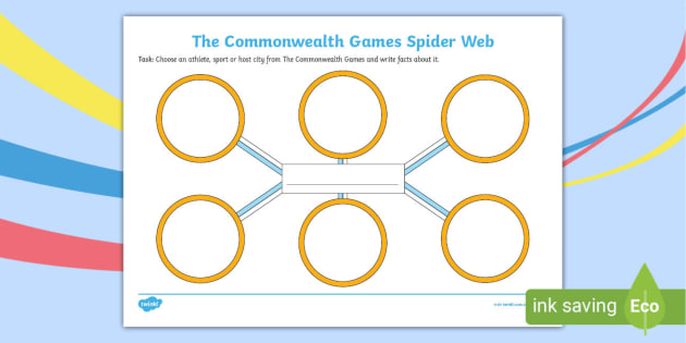 The Commonwealth Games Spider Web Worksheet Teacher Made