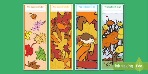 FREE! - Autumn Leaf Bookmarks | Resources | Twinkl