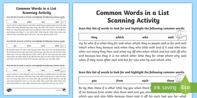scansion worksheet