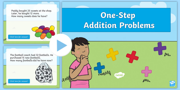 One-Step Addition Problems PowerPoint