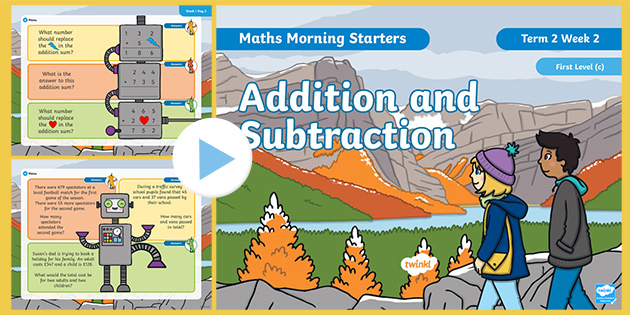 Maths Morning Starters First Level (c) Term 2 Week 2 PowerPoint