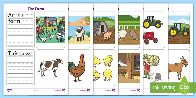 The Farm Simple Sentence Prompt Pictures Primary Activity