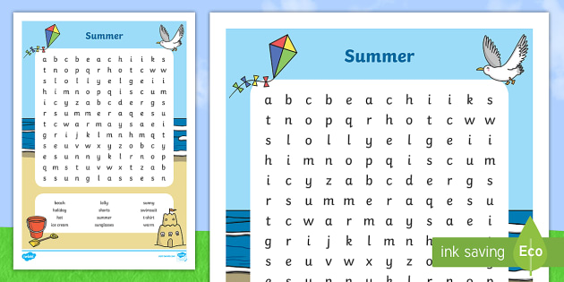 free summer word search primary resources ks1