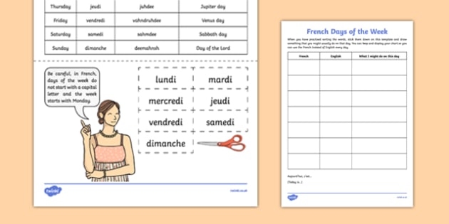 french worksheet ks2