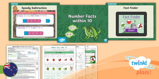 Level 1 Basic Facts: Recall addition and subtraction facts within 10 ...