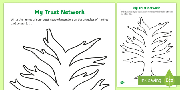 My Trust Network Tree-themed Worksheet (teacher Made)