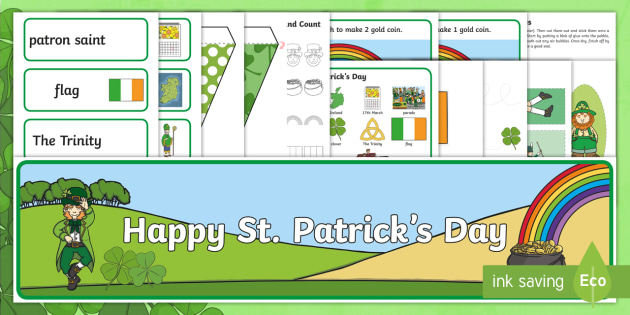 st patrick day eyfs dots