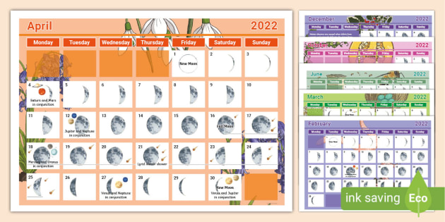 Astronomical Calendar 2022 Astronomical Calendar 2022 (Teacher Made)