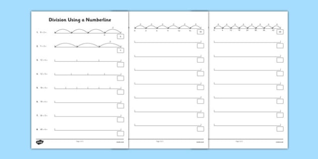 division-using-a-number-line-teacher-made