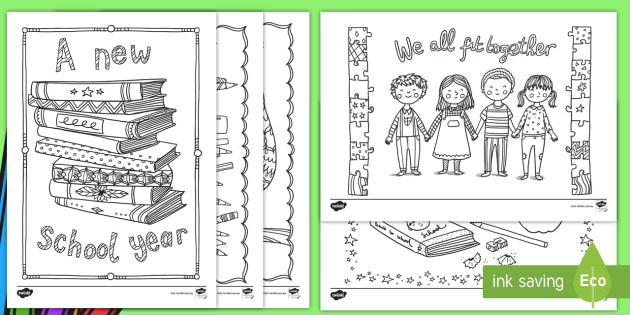 back to school themed mindfulness coloring teacher made
