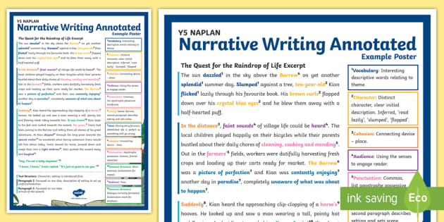 narrative expressive writing examples