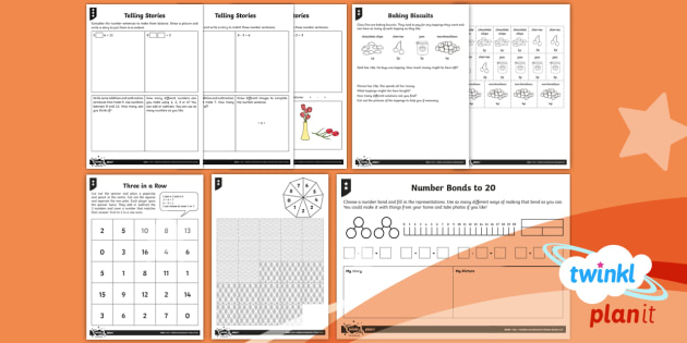 PlanIt Maths Y1 Addition And Subtraction Home Learning Activity Pack