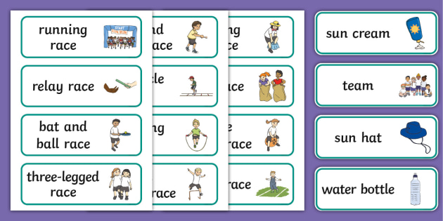 FREE! - Sports and Sports Equipment Vocabulary for English Language Learners