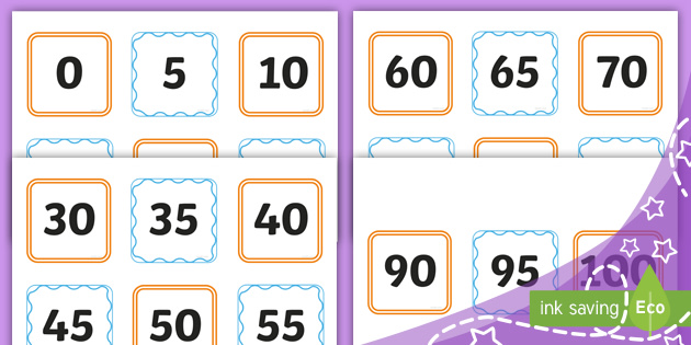 👉 Counting in Fives Flashcards (Ages 5 - 6) - Maths - Parents