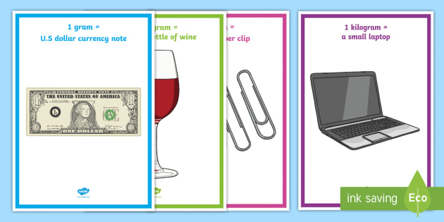 Weight Reference Points A4 Display Poster (teacher made)
