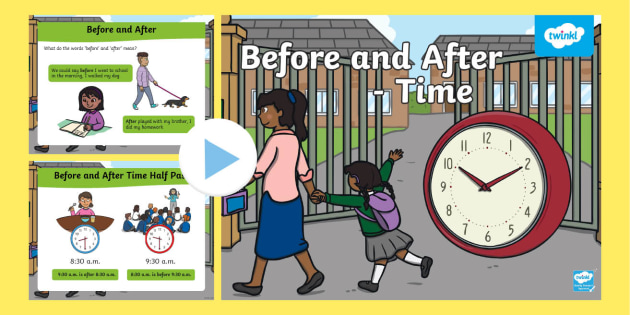 Before and After Time Powerpoint - Primary School