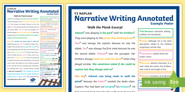 narrative writing topics for year 3