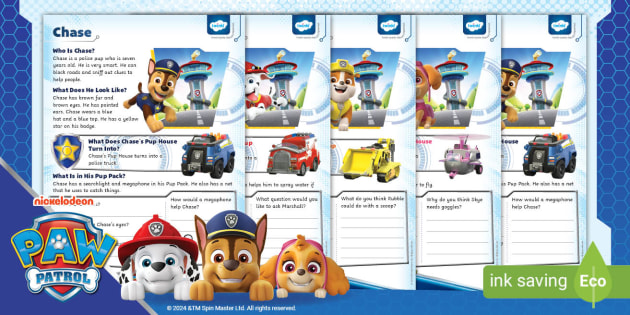 PAW Patrol: Pup Fact Files and Quiz Pack
