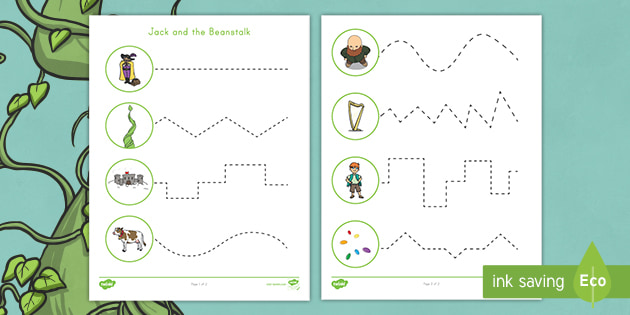 Jack and the Beanstalk Cutting Skills Activity