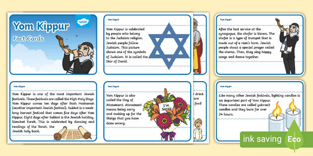 Ks1 Yom Kippur Fact Cards