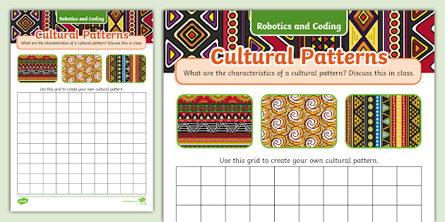 Grade 1 Robotics and Coding - Term 4 - Coding - Pattern Recognition: Cultural Patterns (CAPS Aligned)