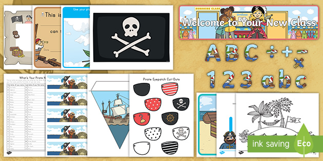 Us C 252 Pirate Themed Classroom Setup Resource Pack  Ver 1 