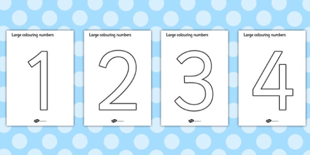 clipart numbers 0 9 worksheet