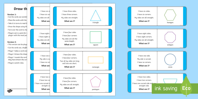 Draw The Shape Game Shape Games For Ks1 Children