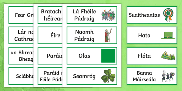 St Patrick's Day Greetings as Gaeilge | Twinkl - Twinkl