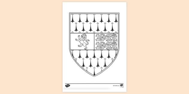 Carlow County Crest Colouring Sheet