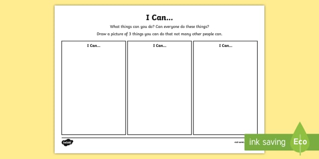 i can worksheet worksheet teacher made