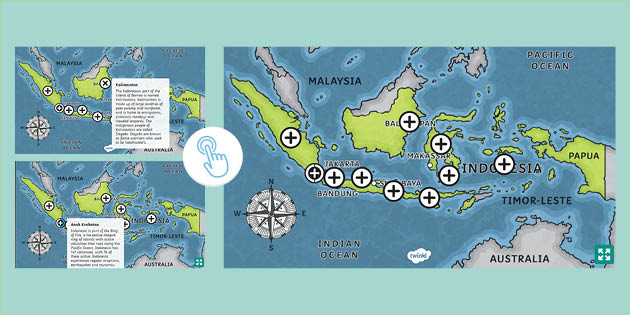 Interactive Hotspot Destination Indonesia (teacher Made)