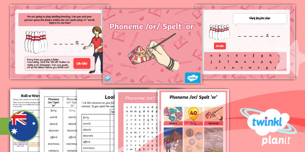 Year 5 Spelling: Phoneme /or/ Lesson 2 (Teacher-Made)