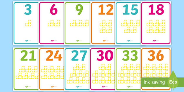 counting-in-3s-with-number-shapes-display-posters