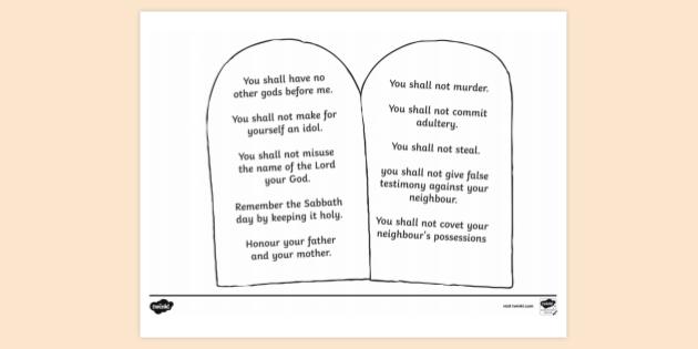 Free Printable 10 Commandments Printable Templates Free