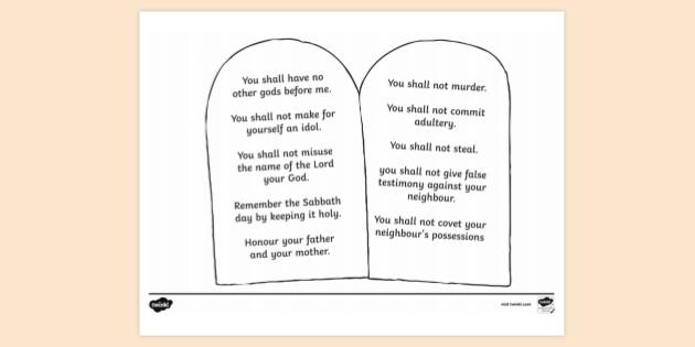 Printable Free Printable 10 Commandments