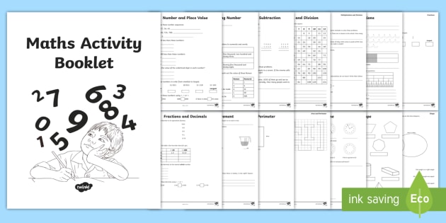 * NEW * Year 4 Maths Activity Revision Booklet