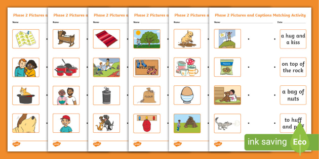 Pictures In Reading Ks1 Phonics Matching Worksheet Twinkl