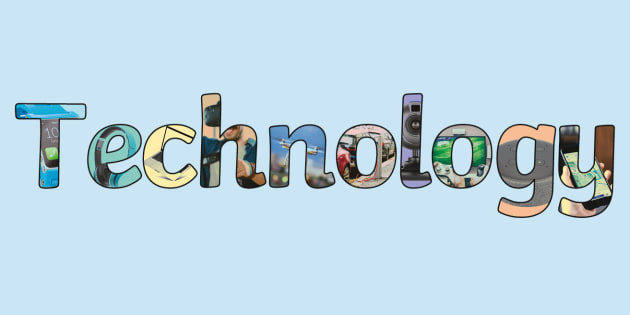 Technology In Bubble Letters